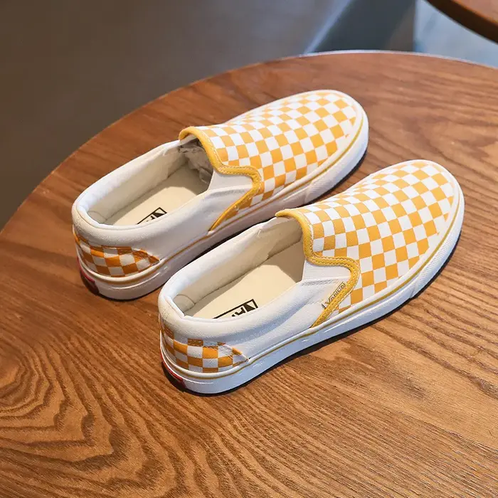 Adulte printemps automne toile chaussures un pied sans lacet chaussures Version coréenne étudiant bl
