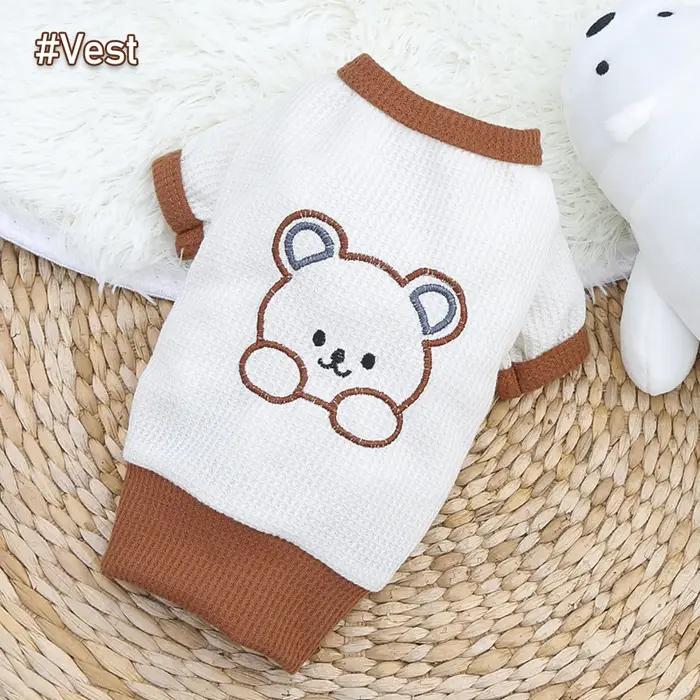 Printemps chien robe jupes pour animaux de compagnie amoureux des animaux de compagnie vêtements con