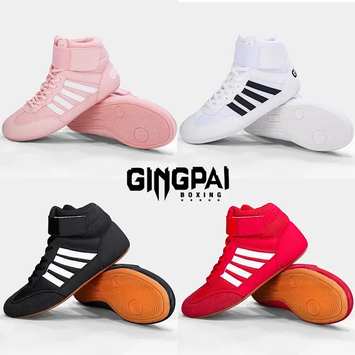 Chaussures de lutte professionnelles chaussures de boxe hommes femmes chaussures d'entraînement fond