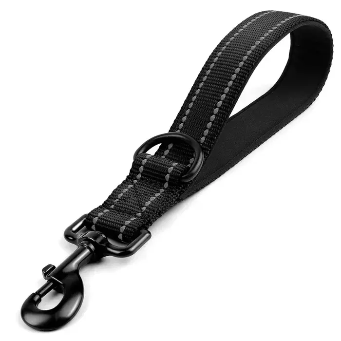 Laisse courte en nylon pour grands chiens, poignée confortable, marche en une étape, pour animaux de
