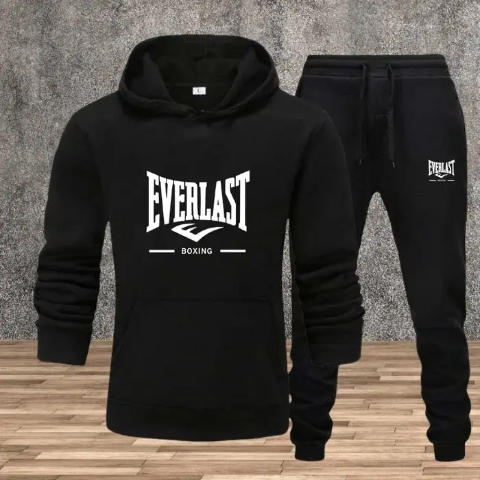 Ensemble pour hommes d'automne et d'hiver: pull de jogging fitness à la mode, sweat-shirt à capuche,