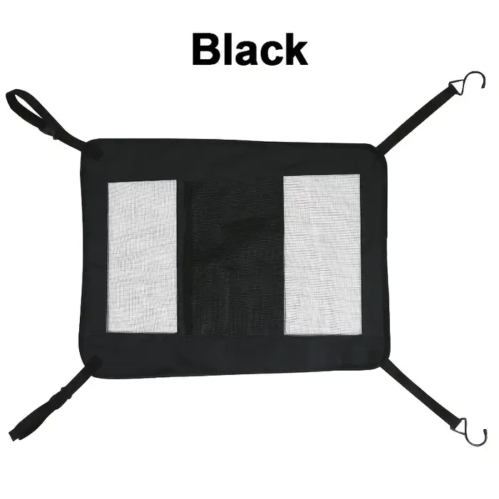 Barrière de voiture pour animaux de compagnie avec sac de rangement automatique en maille de sécurit