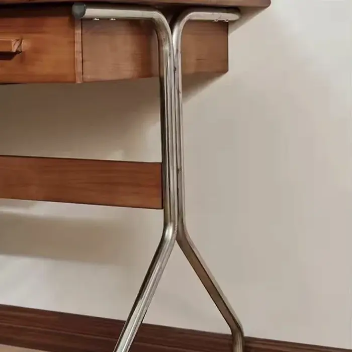 Bureau d'ordinateur en bois massif, bureau d'étude nordique moderne, Table d'appoint de rangement po