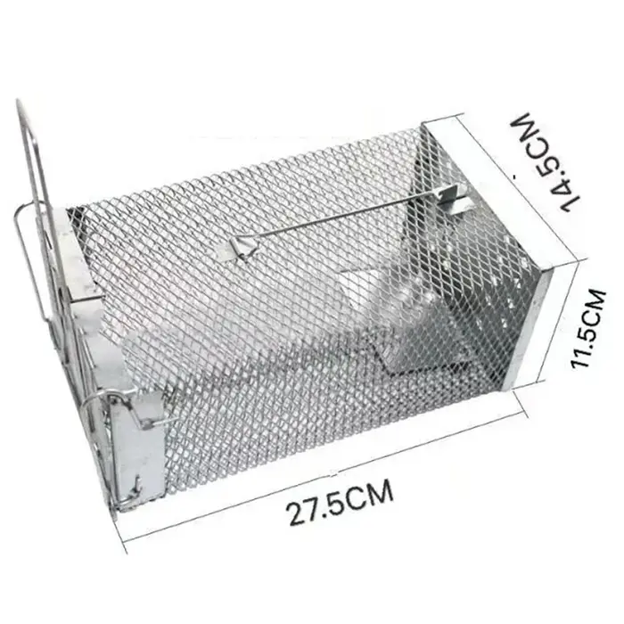 Débarrez les rongeurs avec une cage métallique automatique ; Piègeage efficace des rats pour les gra