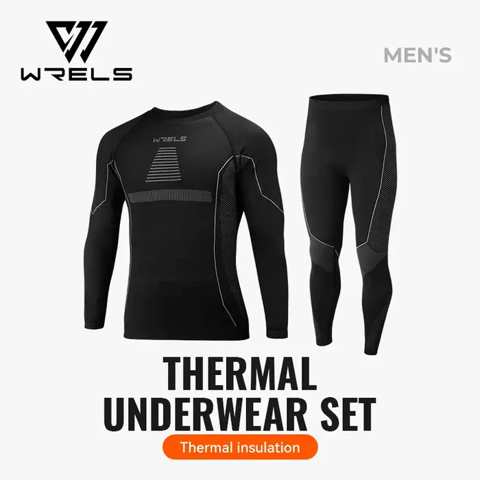 Ensemble de sous-vêtements thermiques de ski WRELS pour hommes et femmes, vêtements de sport à sécha
