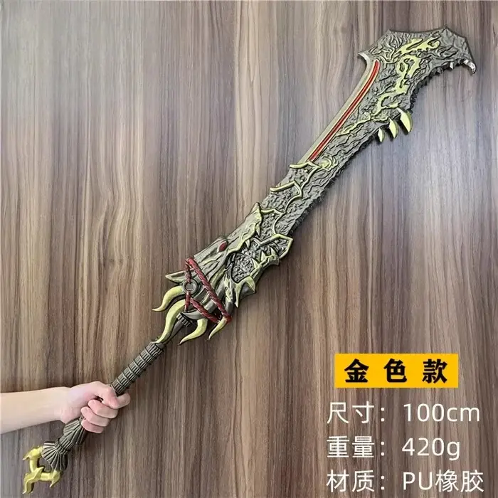Couteau large Wolf Master pour cosplay, modèle de jeu, sans lame, 100 cm