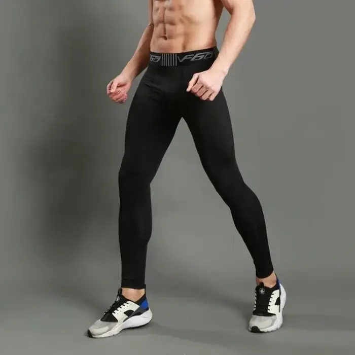 Pantalons de Compression pour hommes séchage rapide vêtements de Sport collants de course hommes Leg
