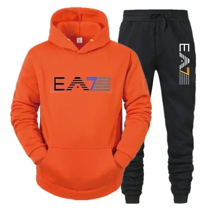 Ensemble de vêtements de sport pour hommes, ensemble deux pièces + pantalon à la mode et décontracté