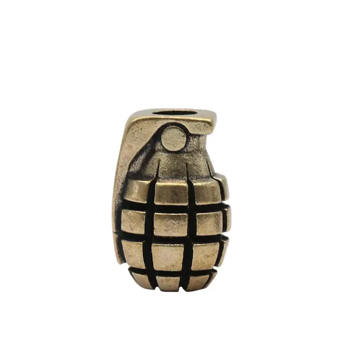 Perles de couteau en laiton en forme de Grenade EDC, bricolage, Bracelets tissés paracorde, pendenti