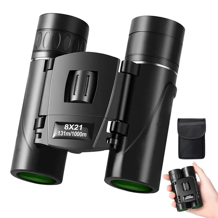 Jumelles mini compactes légères 8x21 pour concert opéra sport voyage enfants observation ornithologique