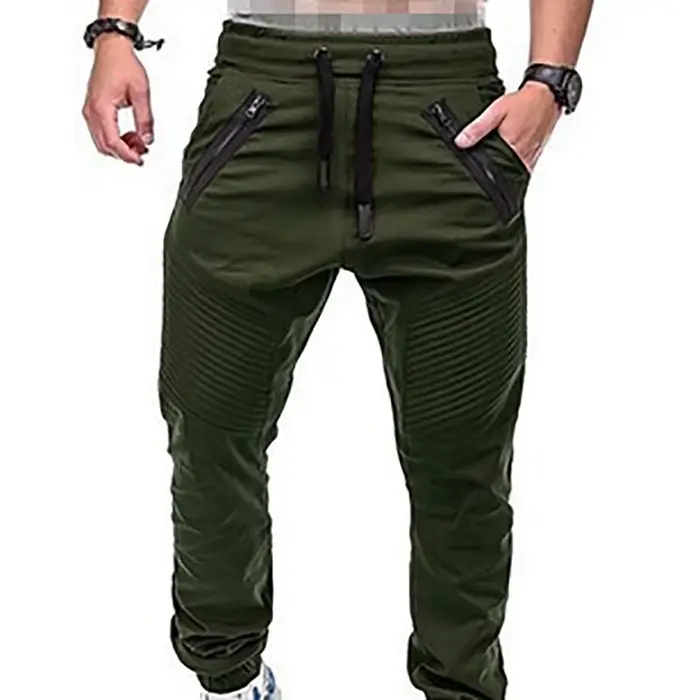 Pantalon cargo jogger homme décontracté multi-poches sportswear sweatpants mode hip hop harem pencil