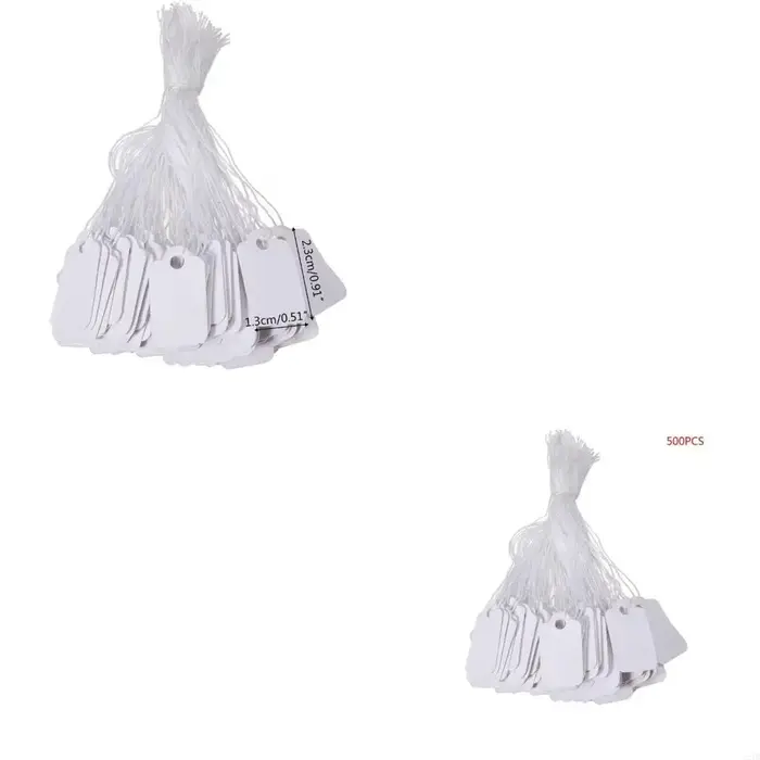 500 PCS / SET PRIX Étiquettes étiquettes à cordes
