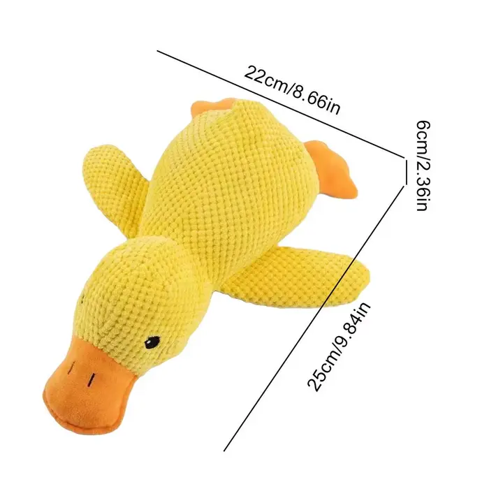 Jouet à mâcher pour chien canard grinçant, jouet interactif pour animaux de compagnie, pour petits e