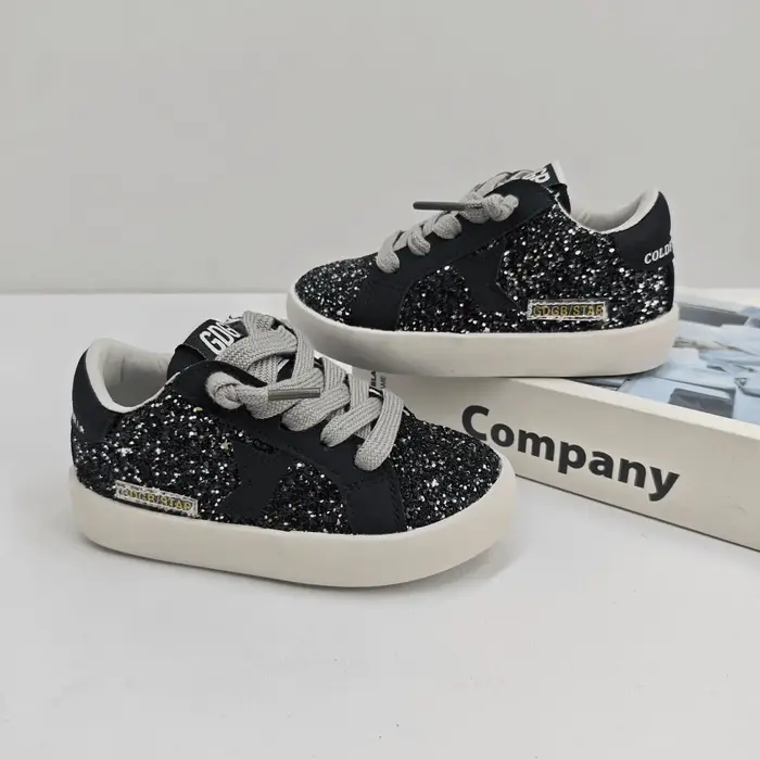 Enfants mode automne printemps enfants étoile conseil chaussure fille couleur bloquant chaussures dé