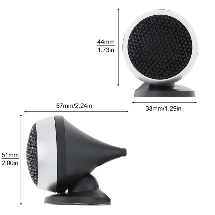 2 pièces, 12V 150W, tweeter de voiture universel, haut-parleur à haute efficacité, 92dB, 4 ohms, hau