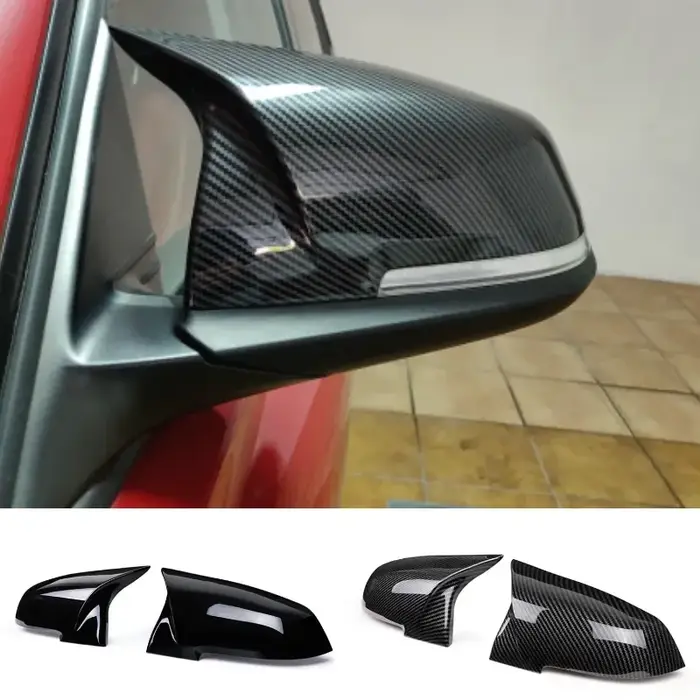 Couvercle de miroir en Fiber de carbone, style de remplacement, pour BMW série 1 2 3 4 F20 F30 F31 F