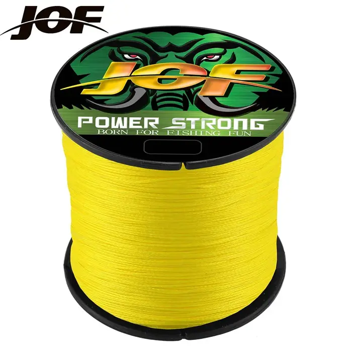 JOF 4 brins tressés x4 300M 100M ligne de pêche à la mouche fil Multifilament Pesca 10-85LB carpe me