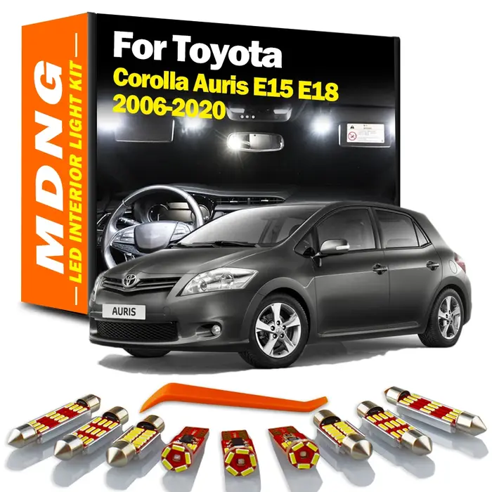 MDNG Canbus pour Toyota Corolla Auris E15 E18 2006-2020 Auto voiture ampoules LED intérieur carte dô