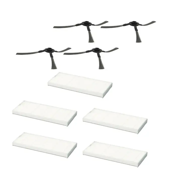 Pièces de rechange pour aspirateur Robot Vileda VR 201 VR201 PetPro, filtre HEPA, brosse latérale