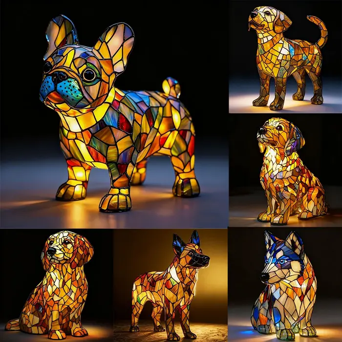 Veilleuse LED série chien brillant