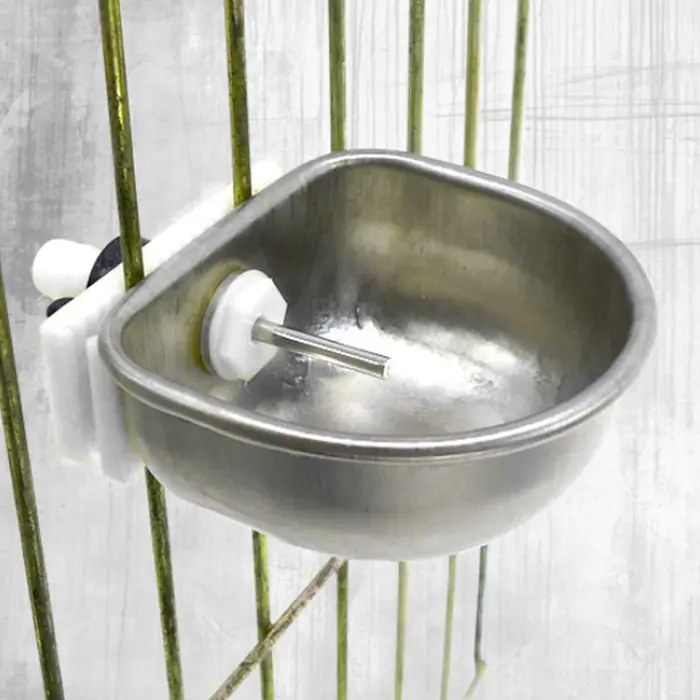 Filles d'eau potable anti-rayures en acier inoxydable, équipement d'élevage de lapins, abreuvoir de 