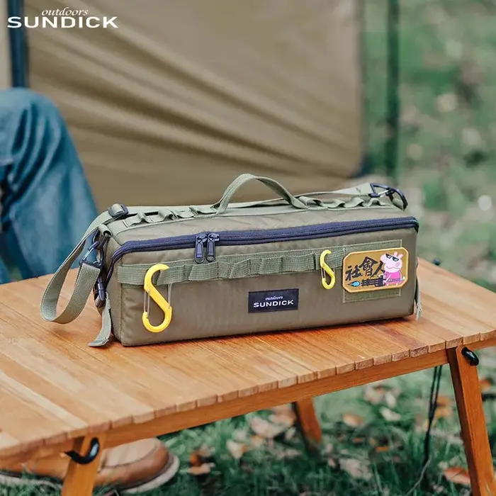 Sac de rangement d'outils en option, 3 couleurs, sac de rangement d'outils de camping ouvert, 1 pièc