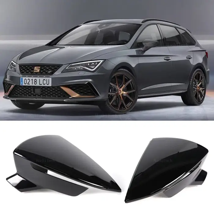 Couvercle de rétroviseur de porte latérale de voiture, 2 pièces, ajout pour SEAT Leon MK3 5F ST FR C