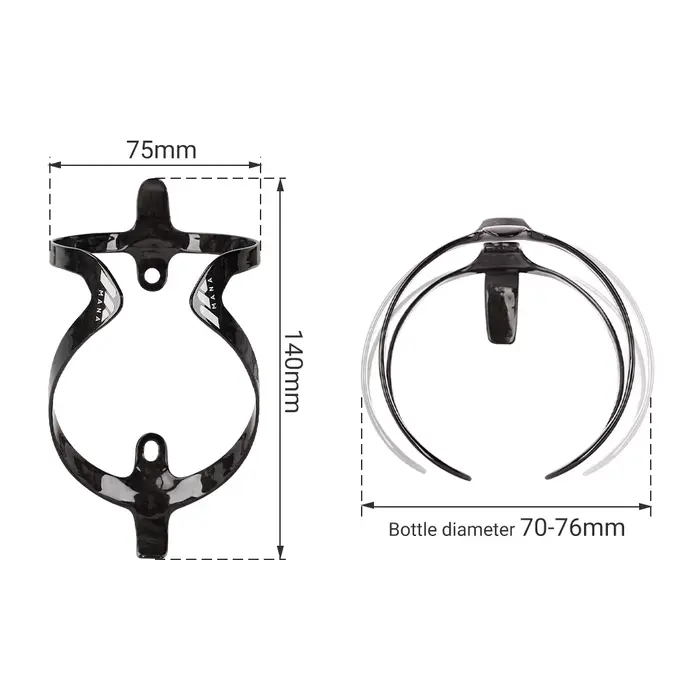 MANA 12g motif marbre porte-bidon de vélo en Fiber de carbone + vis en alliage d'aluminium pour rout