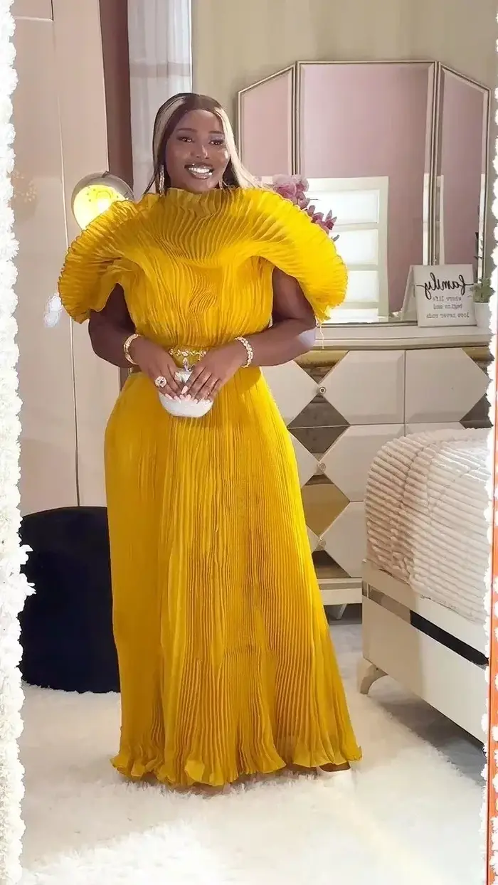YUDX-Robe de soirée plissée à la main pour femme, plis ata yake, grande taille, automne, nouveau, 20
