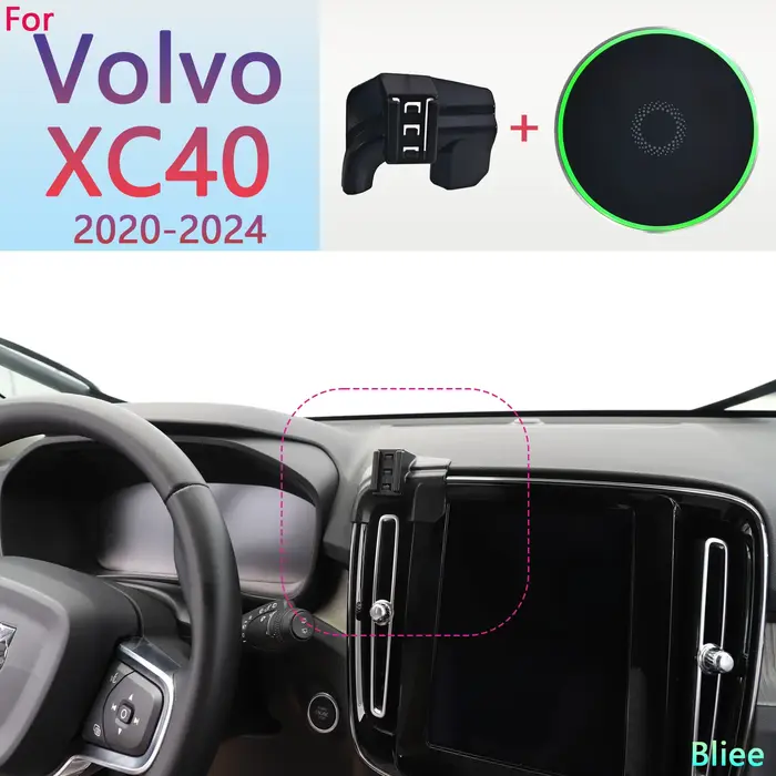 Support magnétique pour téléphone de voiture, chargement sans fil 15W, Base MagSafe, pour Volvo XC40