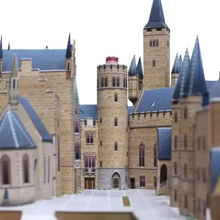 Château de Hohenzollern Allemagne 3D Papier Modèle Construction Artisanat DIY