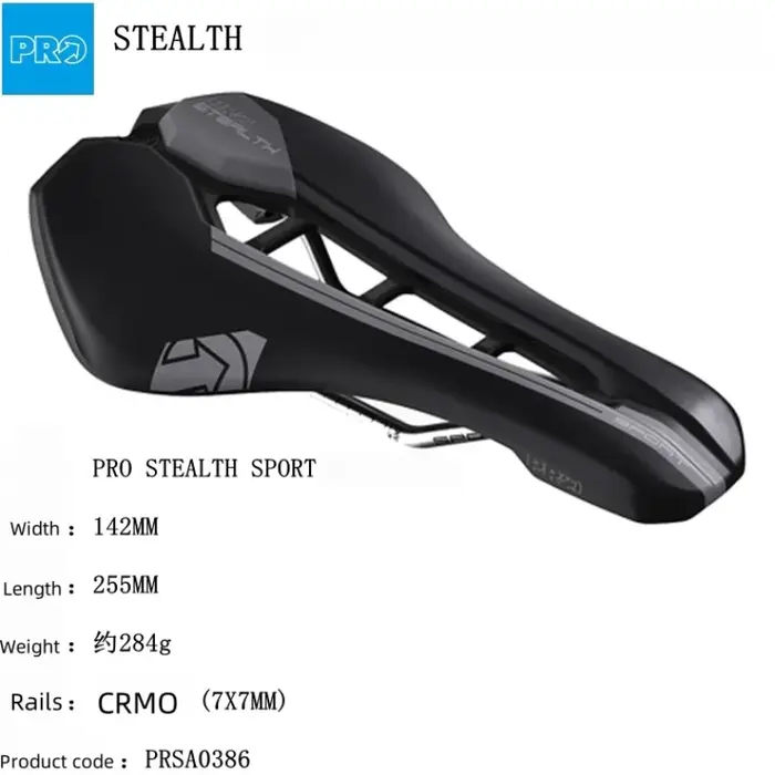 PRO Stealth selle de vélo de route CRMO acier inoxydable Rails en carbone coussin de cyclisme creux 