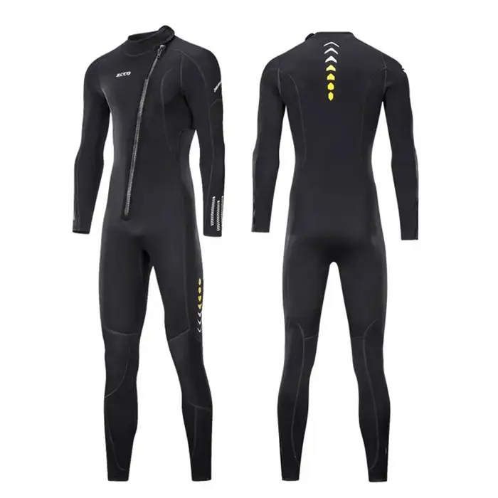 Combinaison néoprène 3MM Combinaisons zippées avant pour hommes et femmes plongée en apnée, plongée 