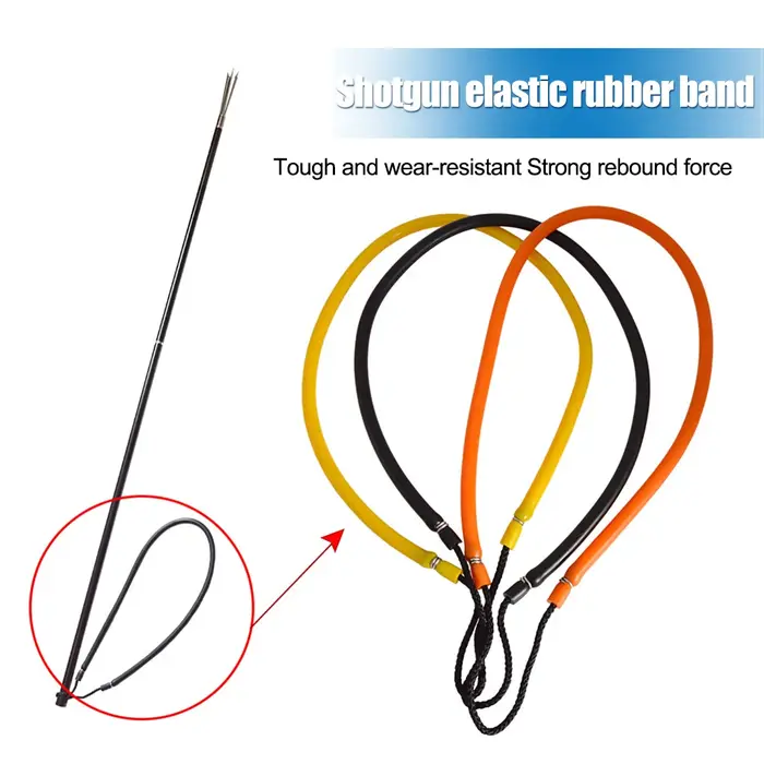Poteau de fusil de chasse en caoutchouc naturel connecteur pour pêche sous-marine plongée et harponnage durable et précis