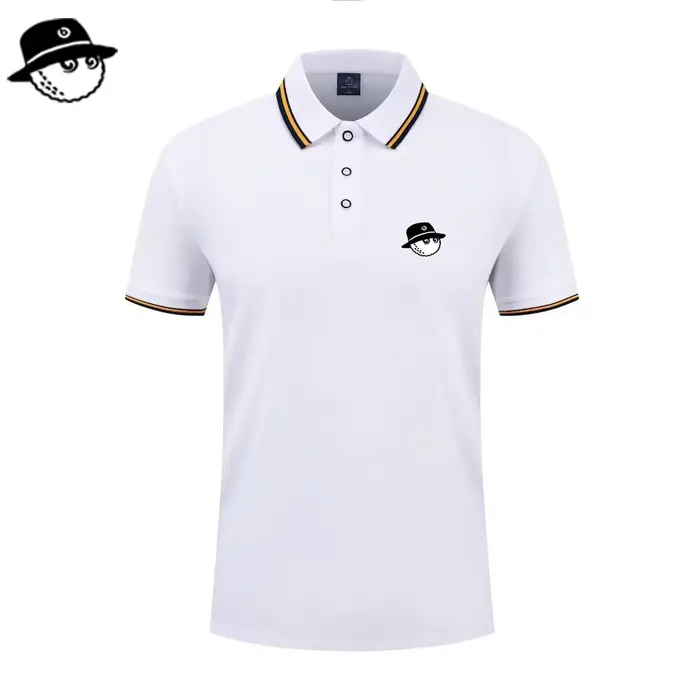 Polo pour homme, mode été, coupe slim, manches courtes, 100% polyester, décoration de poche factice,