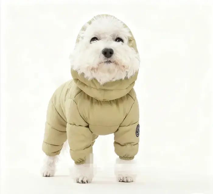 Vêtements d'hiver pour chien de petite taille, Teddy Poodle coréen, manteau à quatre pattes, veste e