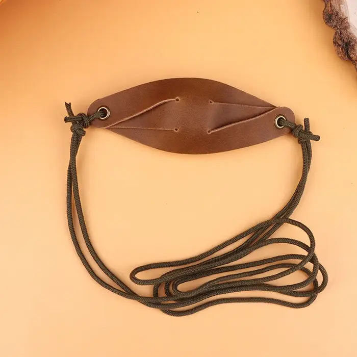 Sling en cuir fait main pour le tir, style ancien, pour sports de plein air et accessoires de chasse