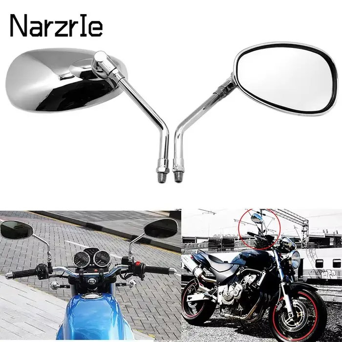 2 pièces/paire rétroviseur moto électrombile Scooter e-bike rétroviseurs 10mm pour Honda Shadow Ace 