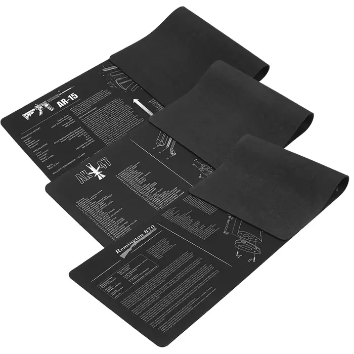 Tapis de souris avec diagramme de pièces et instructions
