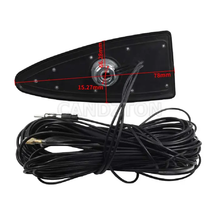 Antenne aérienne de voiture DAB, adaptateur SMB AM/FM, décoration de toit d'aileron de requin, anten