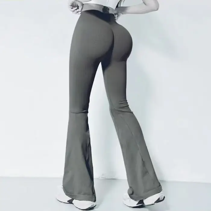 Leggings évasés pour femmes pantalons de Yoga gymnastique Fitness sport taille haute Fitness décontr