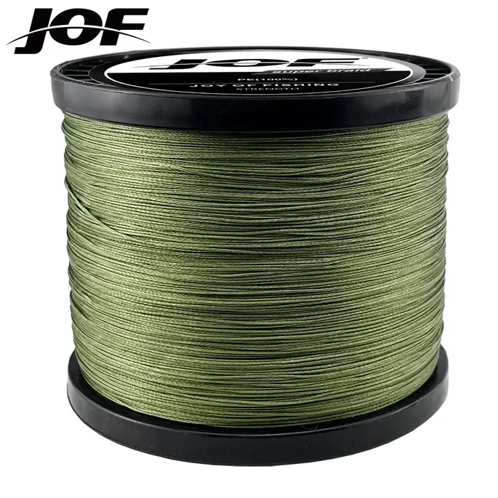 JOF 8 brins 1000M 500M 300M 100M ligne de pêche tressée pêche à la carpe tisse Linha de Pesca Multif