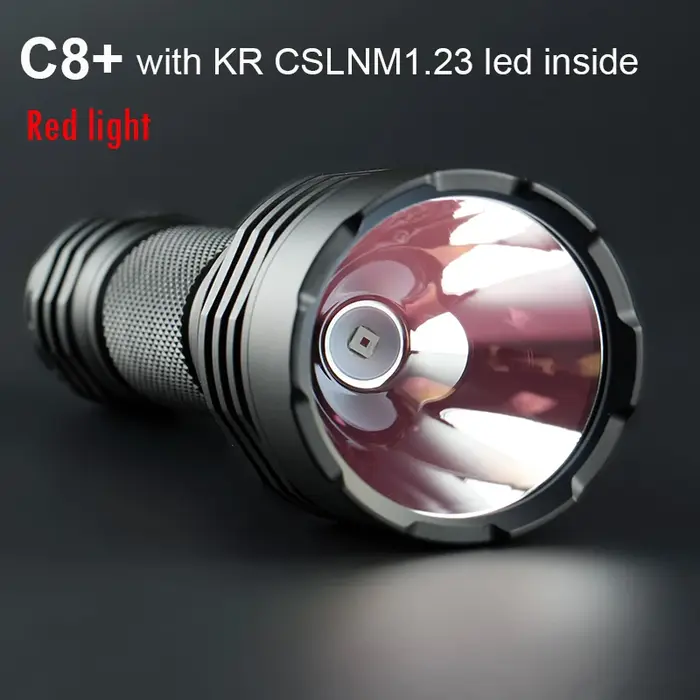 Convoi C8 Plus avec KR CSLNM1.23/ SST-20-DR lampe de poche à lumière rouge 18650 lampe de poche torc