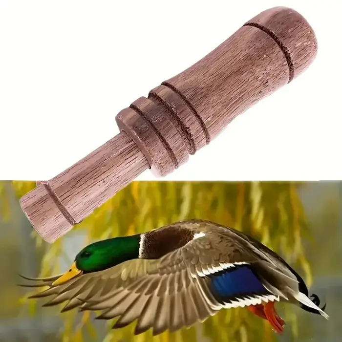 Appel canard dinde corbeau 2 en 1 - Sifflet bois réaliste pour localiser et attirer le gibier