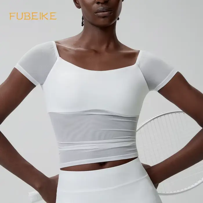 Haut de sport ajusté pour femme en nylon, idéal pour le yoga et la course à pied, offre spéciale pour les occasions importantes