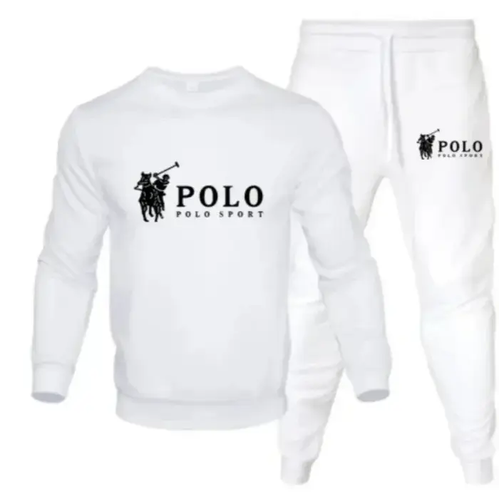 Ensemble d'automne et d'hiver pour hommes, sweat-shirt à col rond et pantalon de jogging, à la mode 