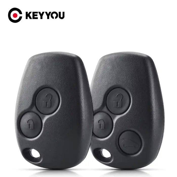 KEYYOU coque de clé à 2 boutons pour Renault Megane Modus Espace Laguna Duster Logan DACIA Sandero F