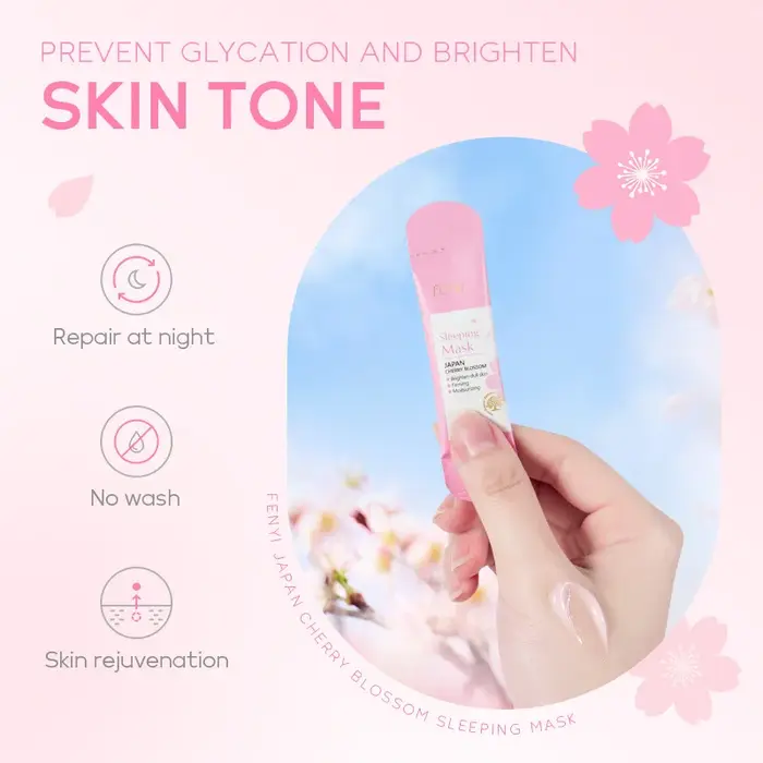 Kit de produits pour le visage Sakura, ensemble de soins pour la peau, nettoyant pour le visage, crè