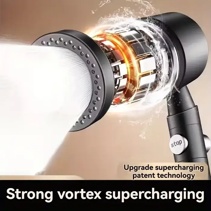 Pommeau de douche économique 5 modes arrêt instantané - Économiseur eau haute pression accessoire salle de bain