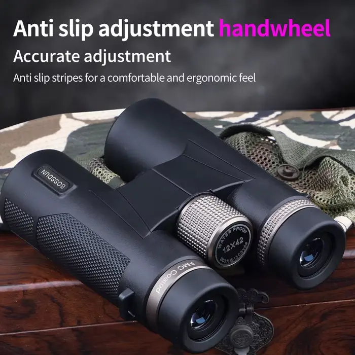 Jumelles professionnelles 12x42 HD à lentilles ED pour chasse et observation ornithologique